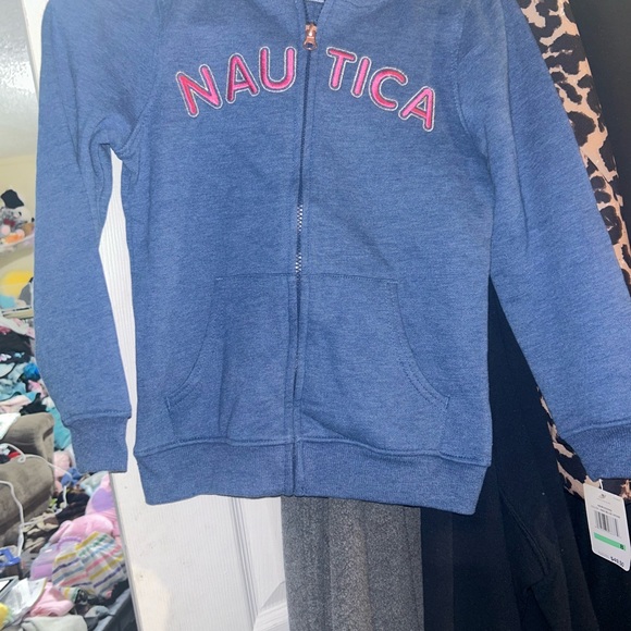 Nautica Kids Blue Hoodie size 8 girls - Picture 1 of 2